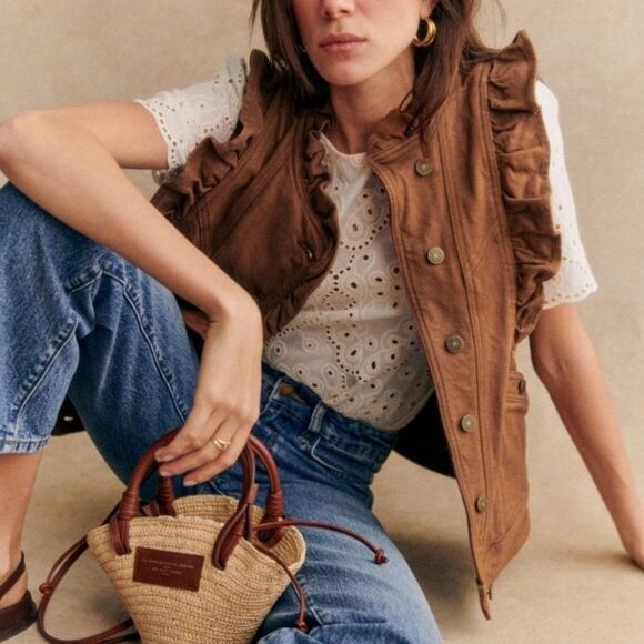 Sezane Faye Jacket Coffee - Picture 8 of 8